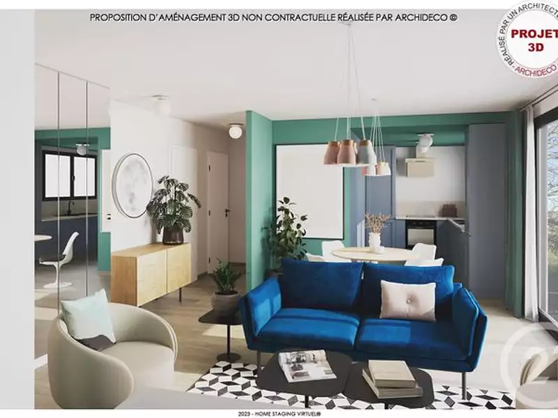 Appartement, 61,9 m²