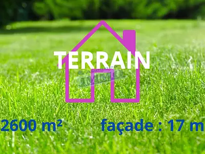 Terrain, 2 600 m²