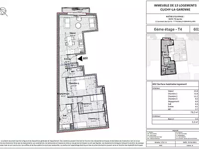 Appartement, 73,46 m²