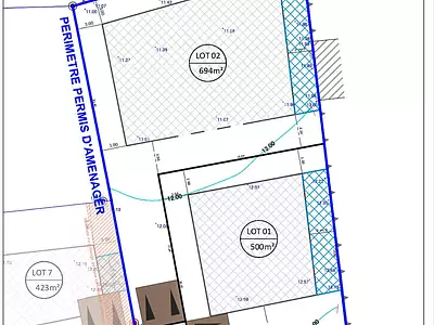 Terrain, 694 m²