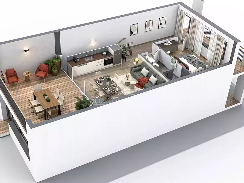 Appartement, 61,35 m²