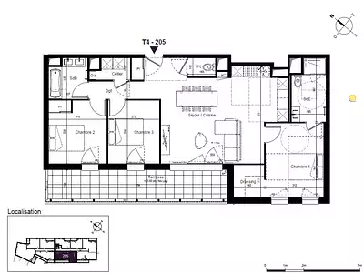 Appartement, 85,3 m²