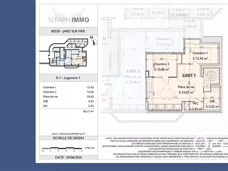 Appartement, 65,11 m²
