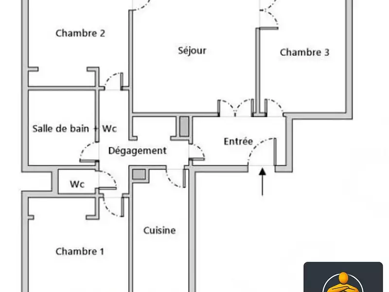 Appartement, 77,4 m²