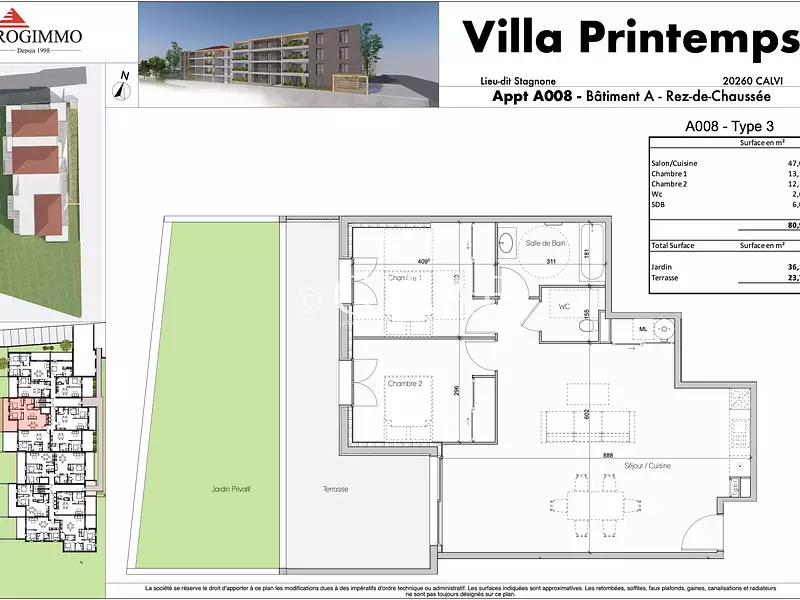 Appartement, 80,97 m²