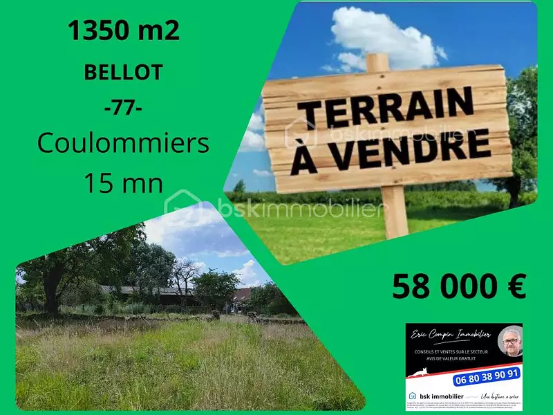 Terrain, 1 350 m²