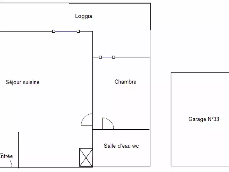 Appartement, 25,8 m²