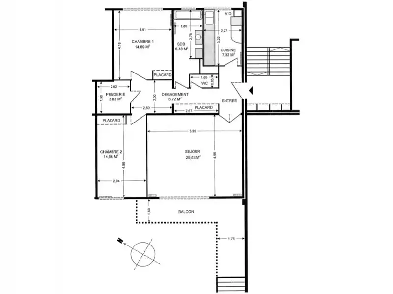 Appartement, 92 m²