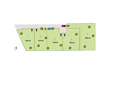 Terrain, 418 m²