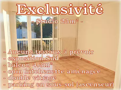 Appartement, 23,3 m²