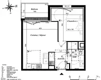 Appartement, 42 m²