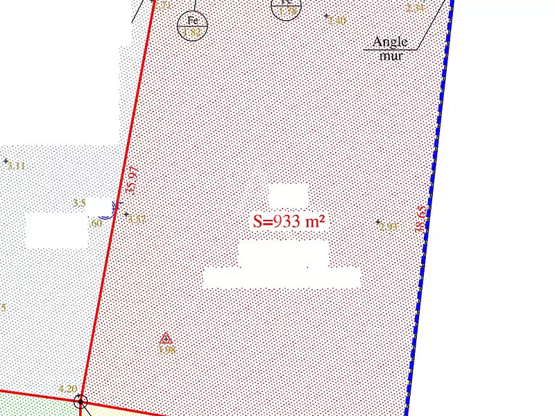 Terrain, 933 m²