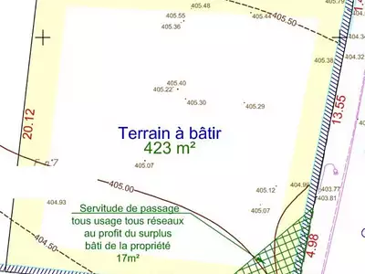 Terrain, 423 m²