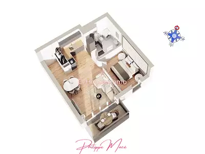 Appartement, 44,5 m²