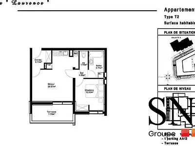 Appartement, 43 m²