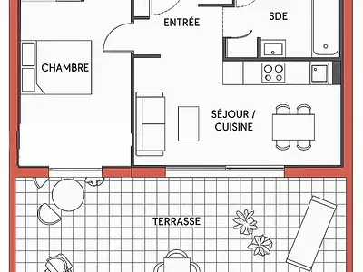 Appartement, 32 m²