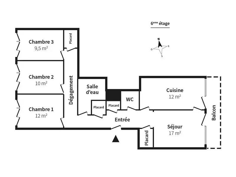 Appartement, 78 m²