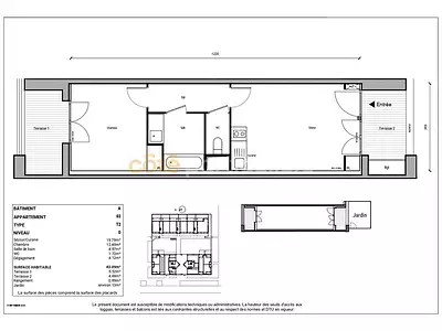 Appartement, 43,09 m²
