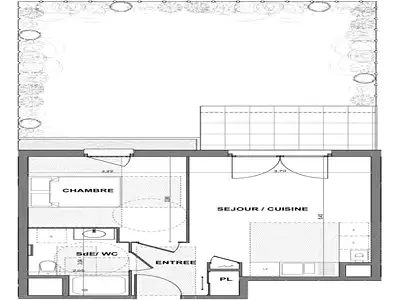 Appartement, 39,6 m²