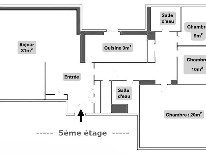 Appartement, 102 m²