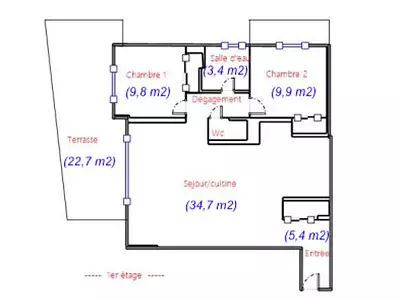 Appartement, 67 m²