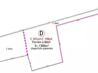 Terrain, 1 302 m²