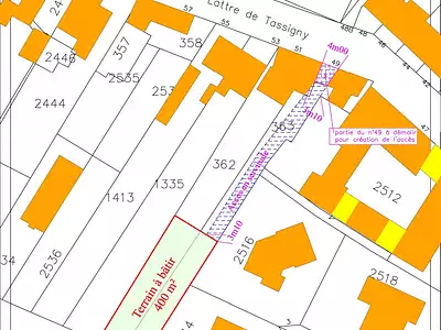 Terrain, 400 m²