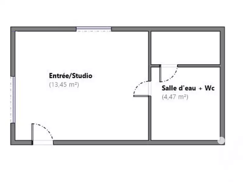 Appartement, 18 m²