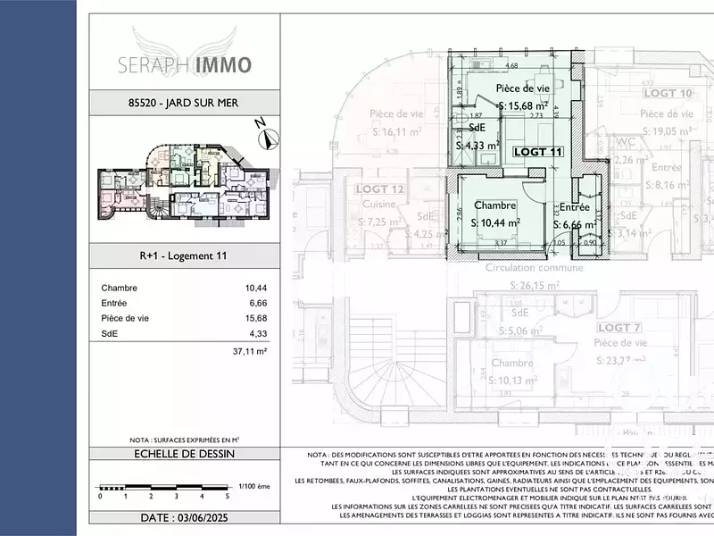 Appartement, 37,11 m²
