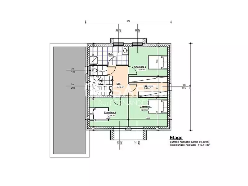 Maison, 119 m²