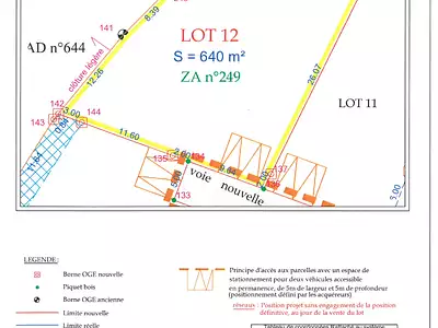 Terrain, 640 m²