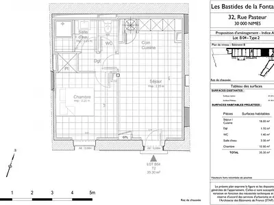 Appartement, 35,84 m²