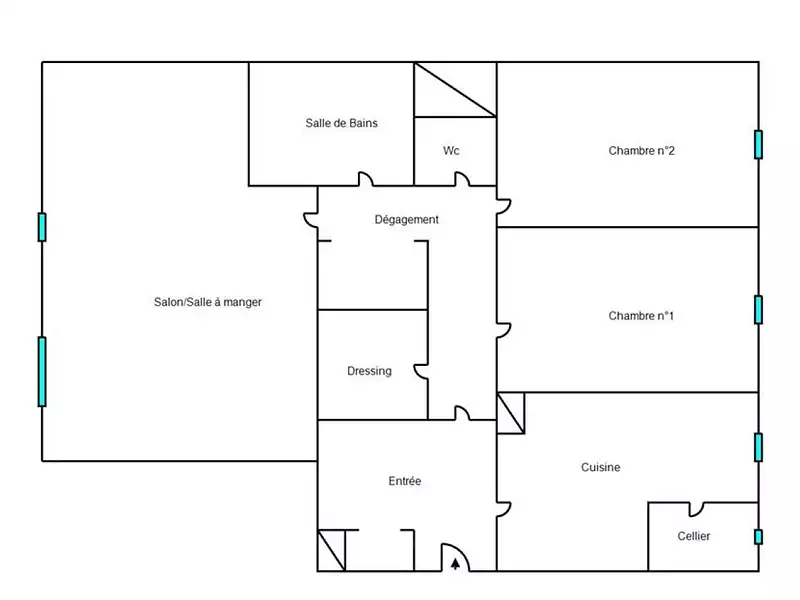 Appartement, 87,38 m²