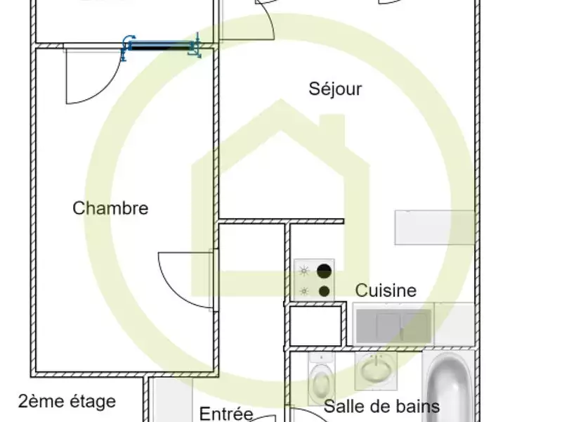 Appartement, 43 m²