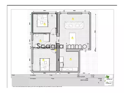 Appartement, 65 m²