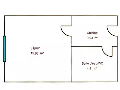 Appartement, 23,91 m²