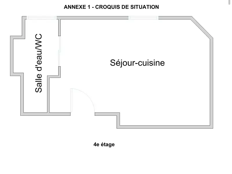Appartement, 22 m²
