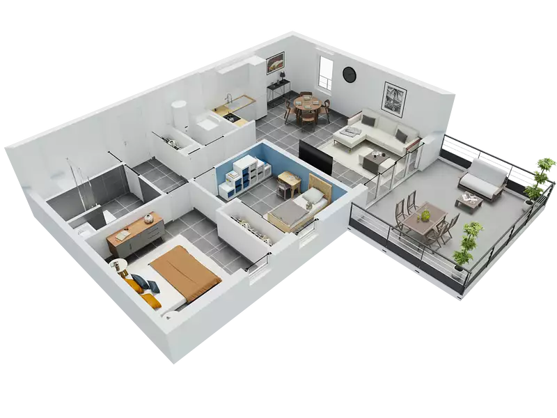 Appartement, 71,65 m²