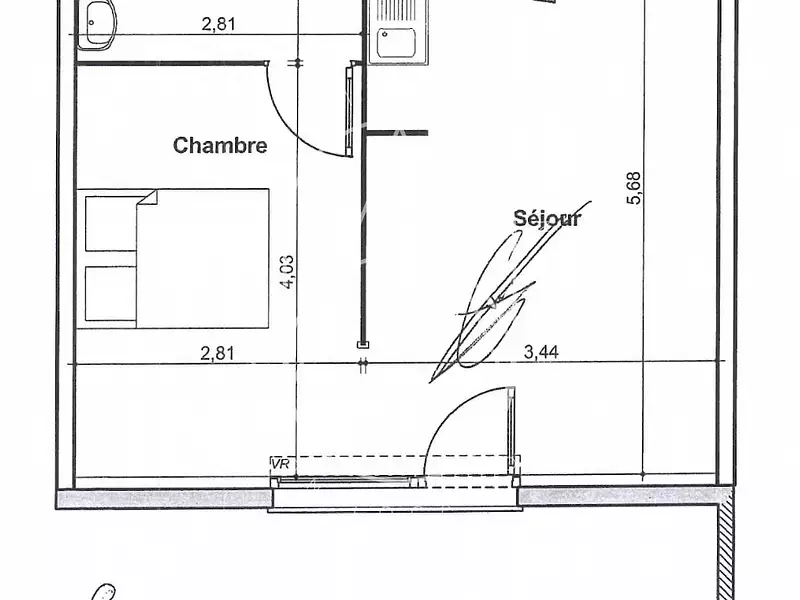 Appartement, 32,15 m²