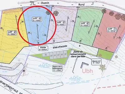 Terrain, 450 m²