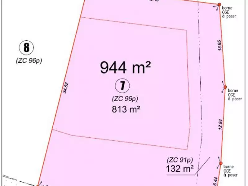 Terrain, 944 m²