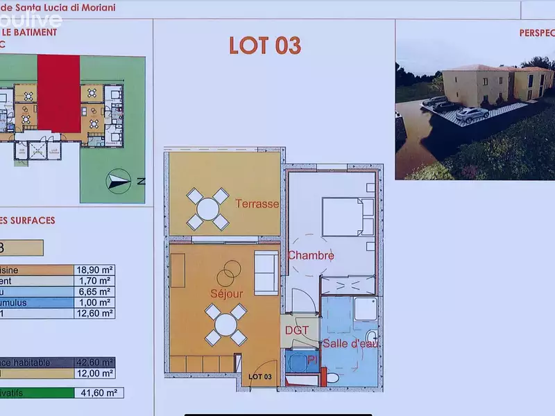 Appartement, 42,6 m²