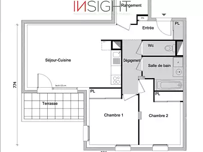 Appartement, 63 m²