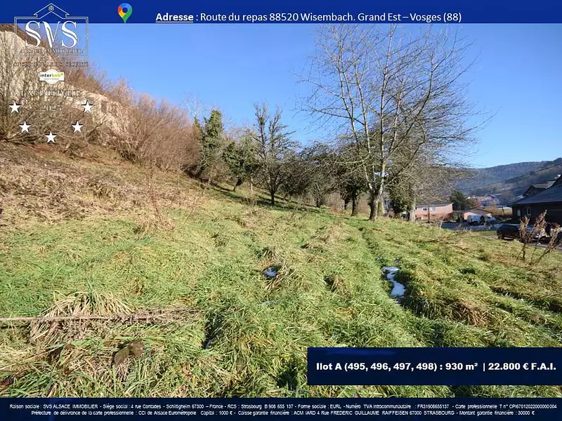 Terrain, 930 m²