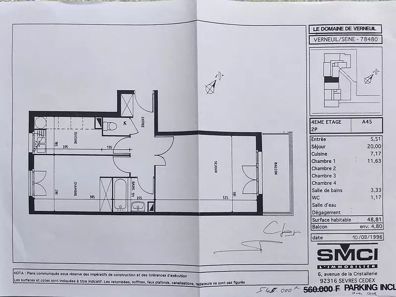 Appartement, 48,81 m²