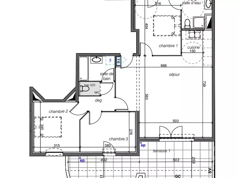 Appartement, 85 m²