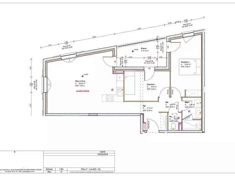Appartement, 65,95 m²