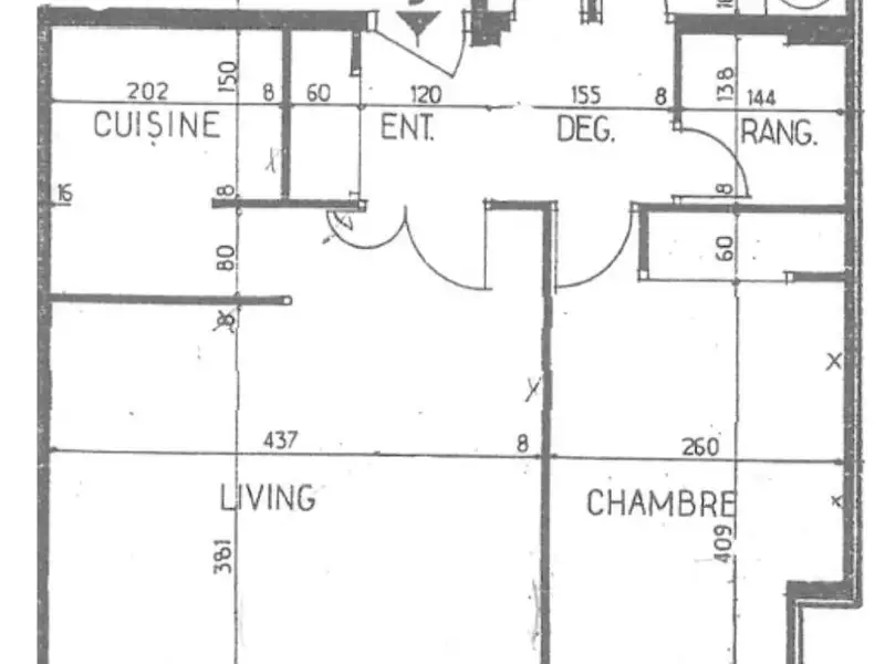 Appartement, 45,56 m²