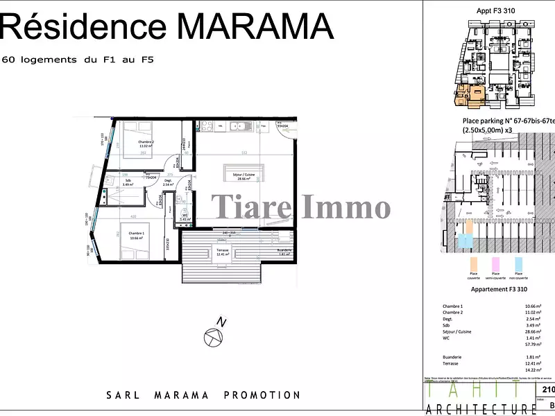 Appartement, 60,38 m²