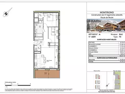 Appartement, 69,87 m²